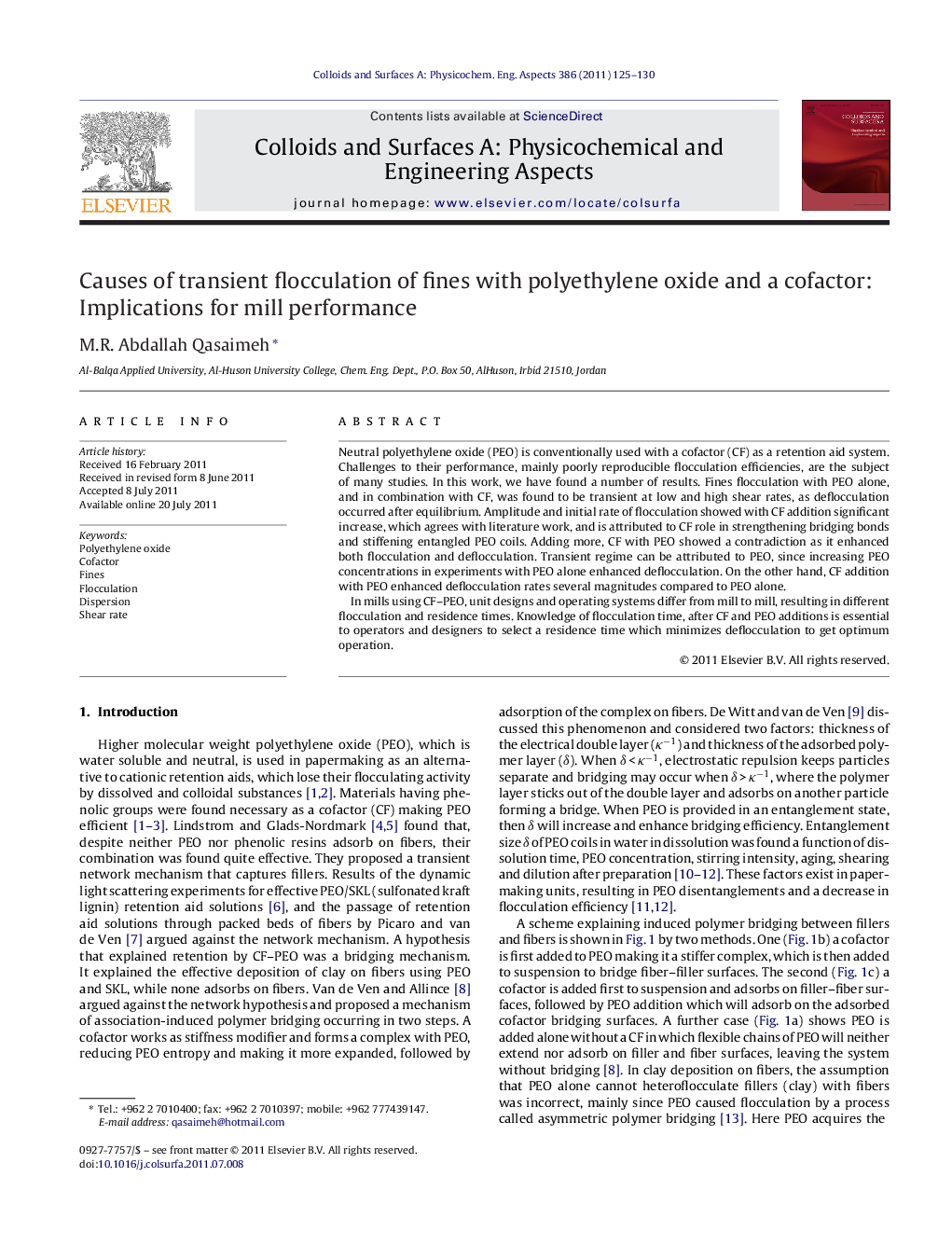 Causes of transient flocculation of fines with polyethylene oxide and a cofactor: Implications for mill performance