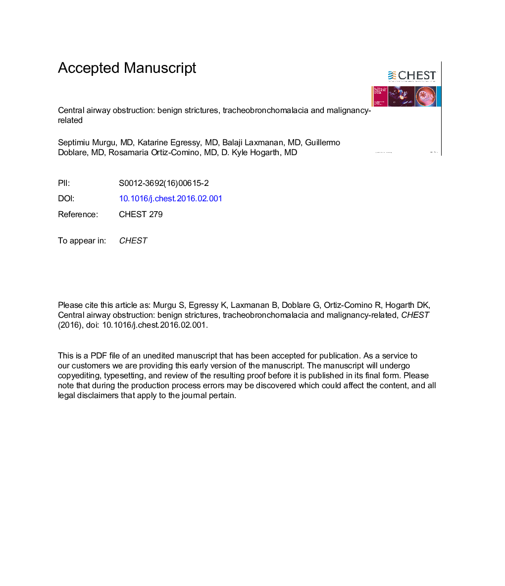 Central Airway Obstruction