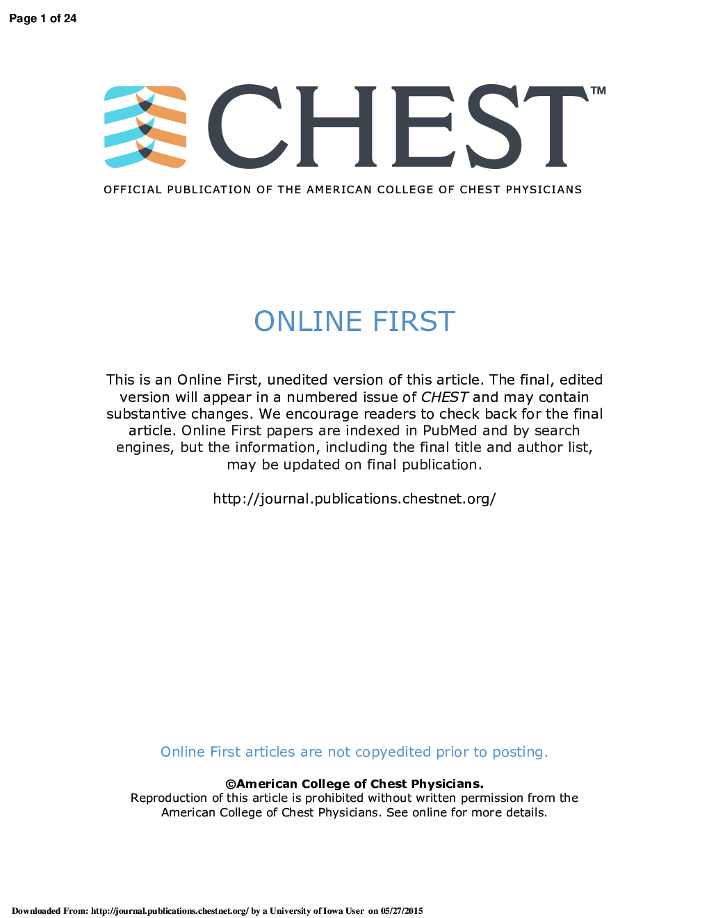 Will Nonasthmatic Eosinophilic Bronchitis Develop Into Chronic Airway Obstruction?