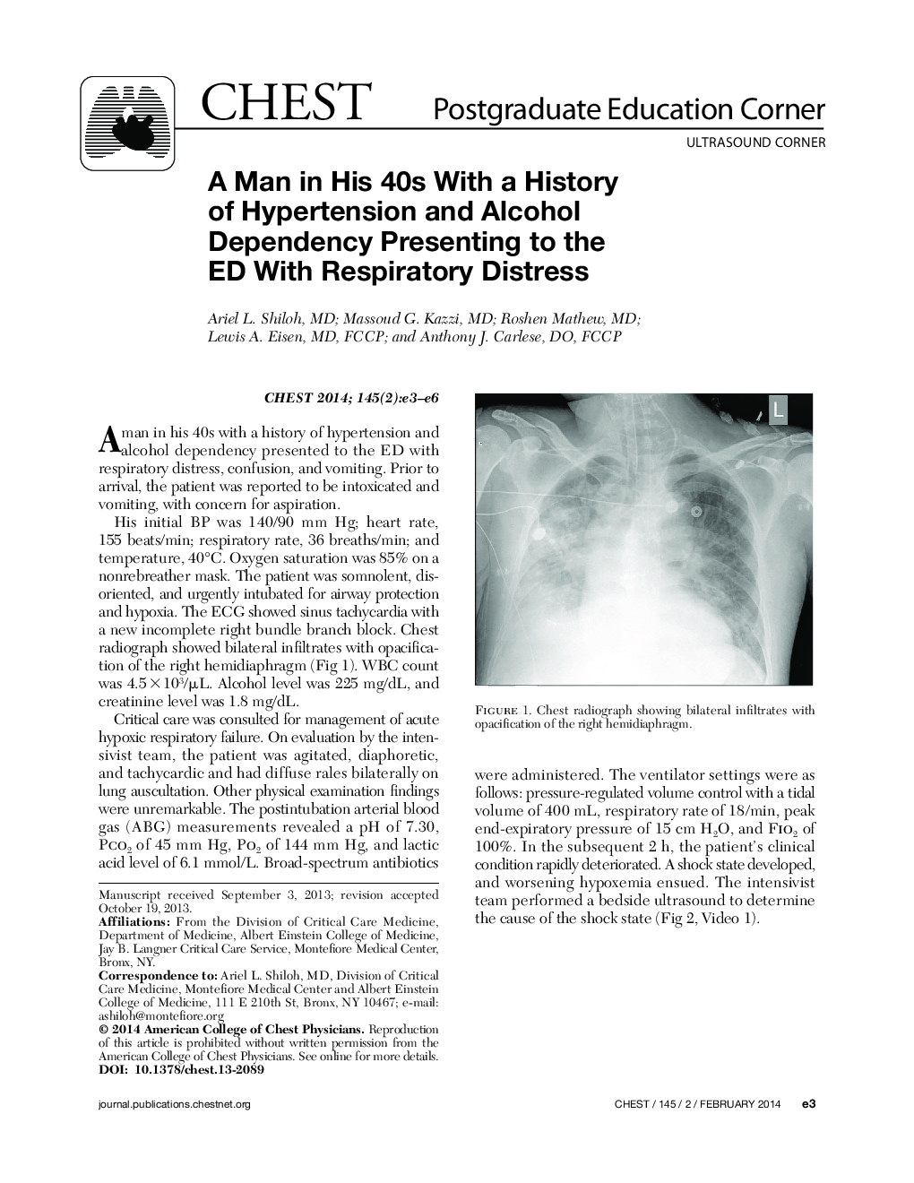 عکس صفحه اول مقاله: A Man in His 40s With a History of Hypertension and Alcohol Dependency Presenting to the ED With Respiratory Distress A Man in His 40s With a History of Hypertension and Alcohol Dependency Presenting to the ED With Respiratory Distress