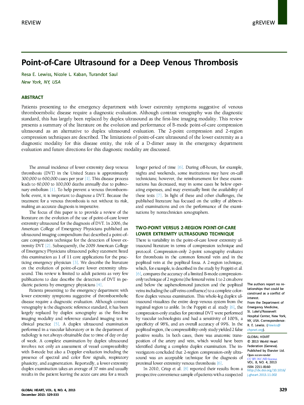 Point-of-Care Ultrasound for a Deep Venous Thrombosis