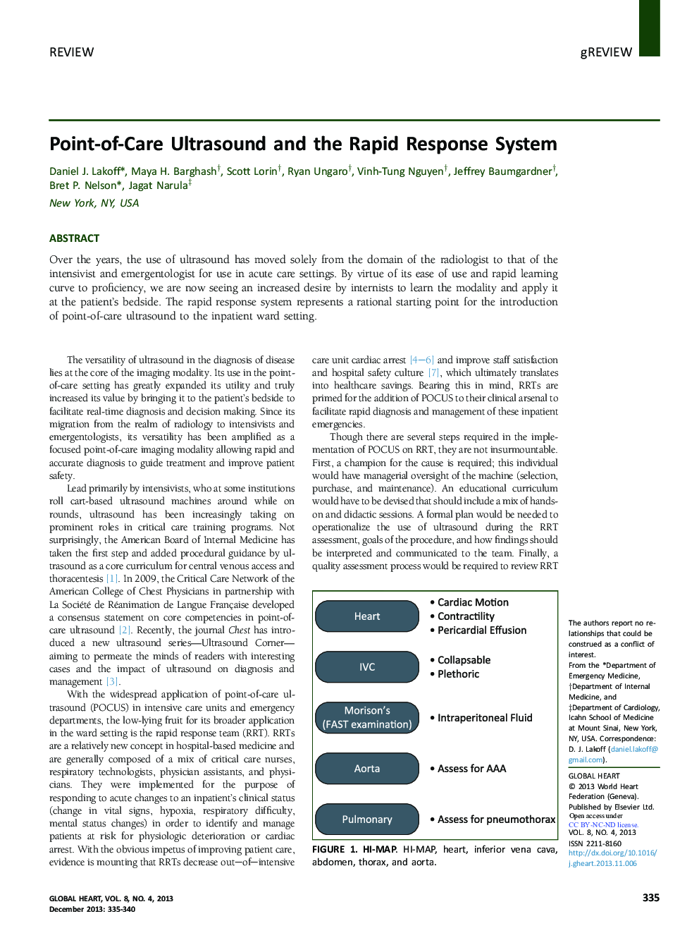 Point-of-Care Ultrasound and the Rapid Response System