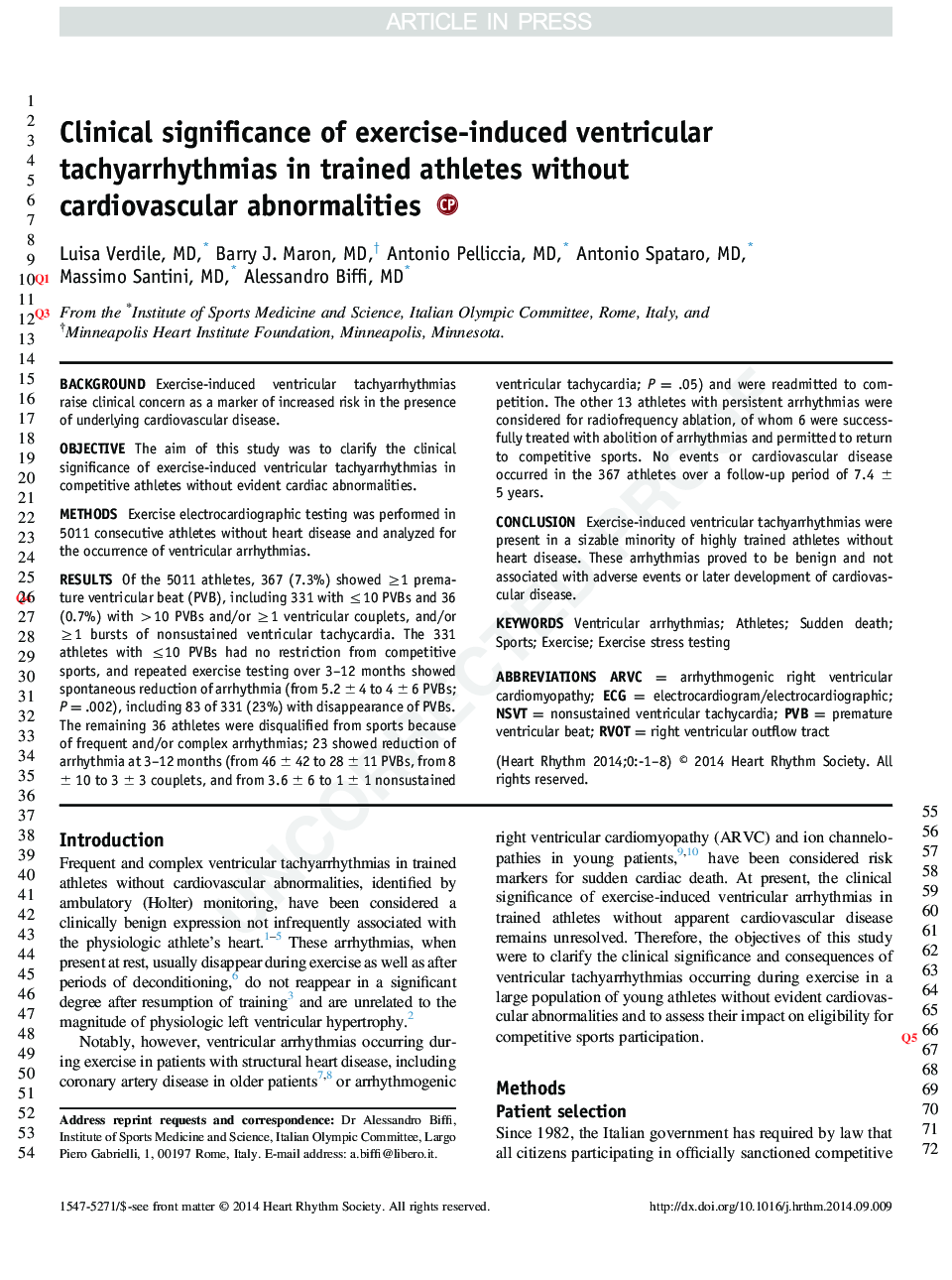 Clinical significance of exercise-induced ventricular tachyarrhythmias in trained athletes without cardiovascular abnormalities