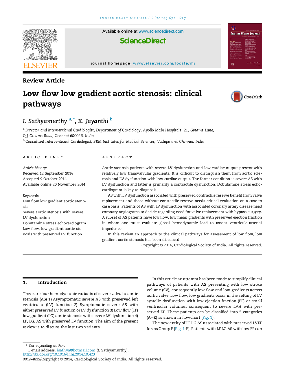 Low flow low gradient aortic stenosis: clinical pathways