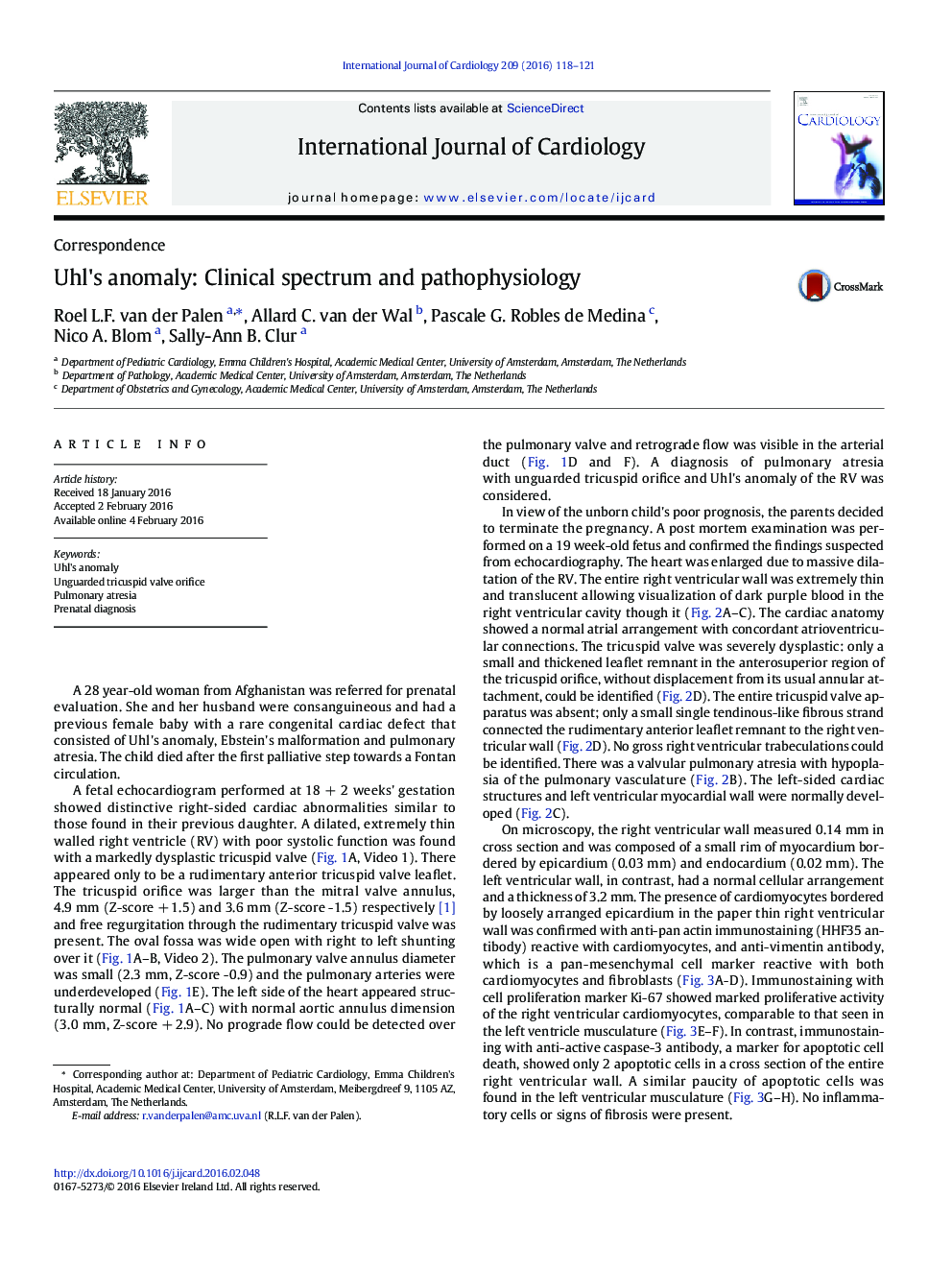 Uhl's anomaly: Clinical spectrum and pathophysiology