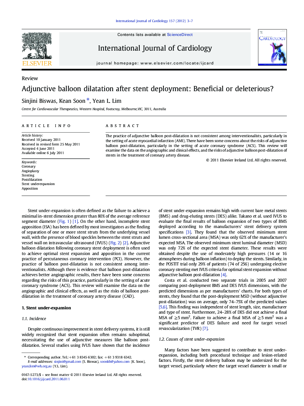 Adjunctive balloon dilatation after stent deployment: Beneficial or deleterious?