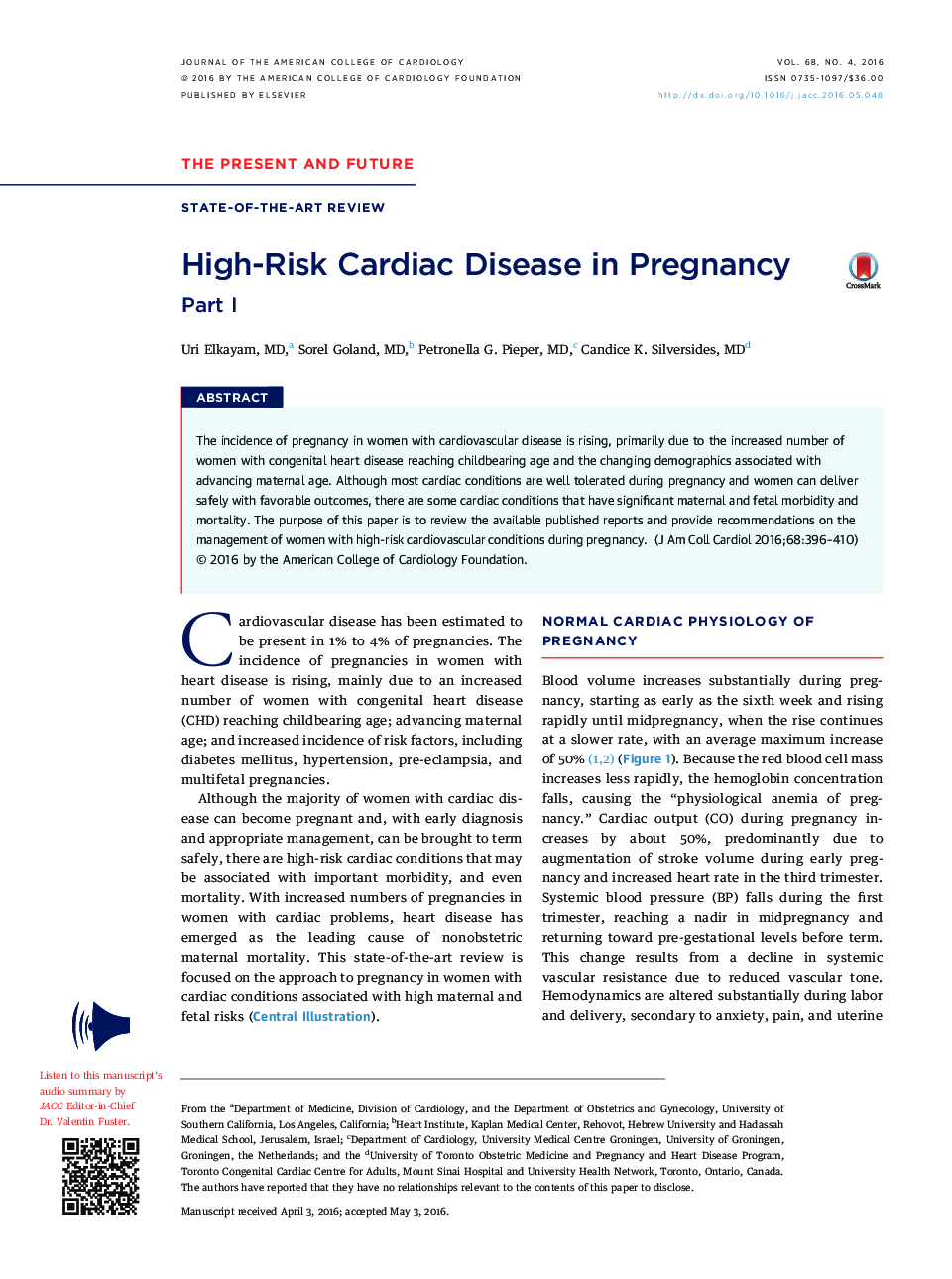 خطر ابتلا به بیماری قلبی در بارداری: قسمت اول 