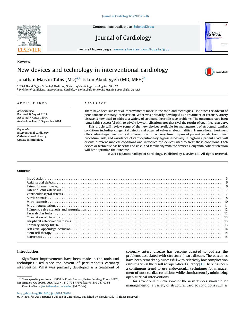 New devices and technology in interventional cardiology