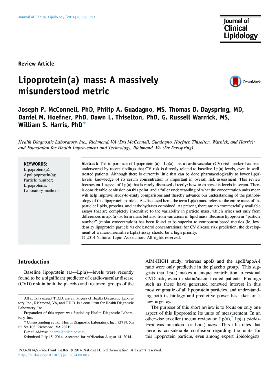 Lipoprotein(a) mass: A massively misunderstood metric