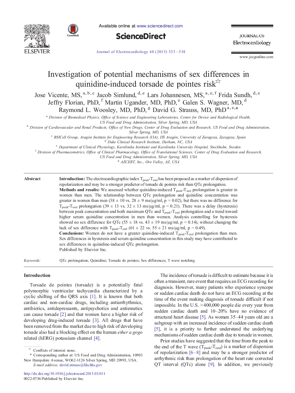 Investigation of potential mechanisms of sex differences in quinidine-induced torsade de pointes risk 