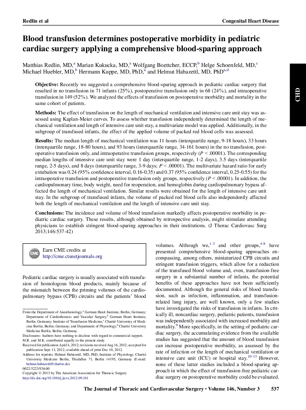 انتقال خون تعیین بروز عوارض بعد از عمل در جراحی قلب کودکان را با استفاده از رویکرد جامع خونگیر تعیین می کند 