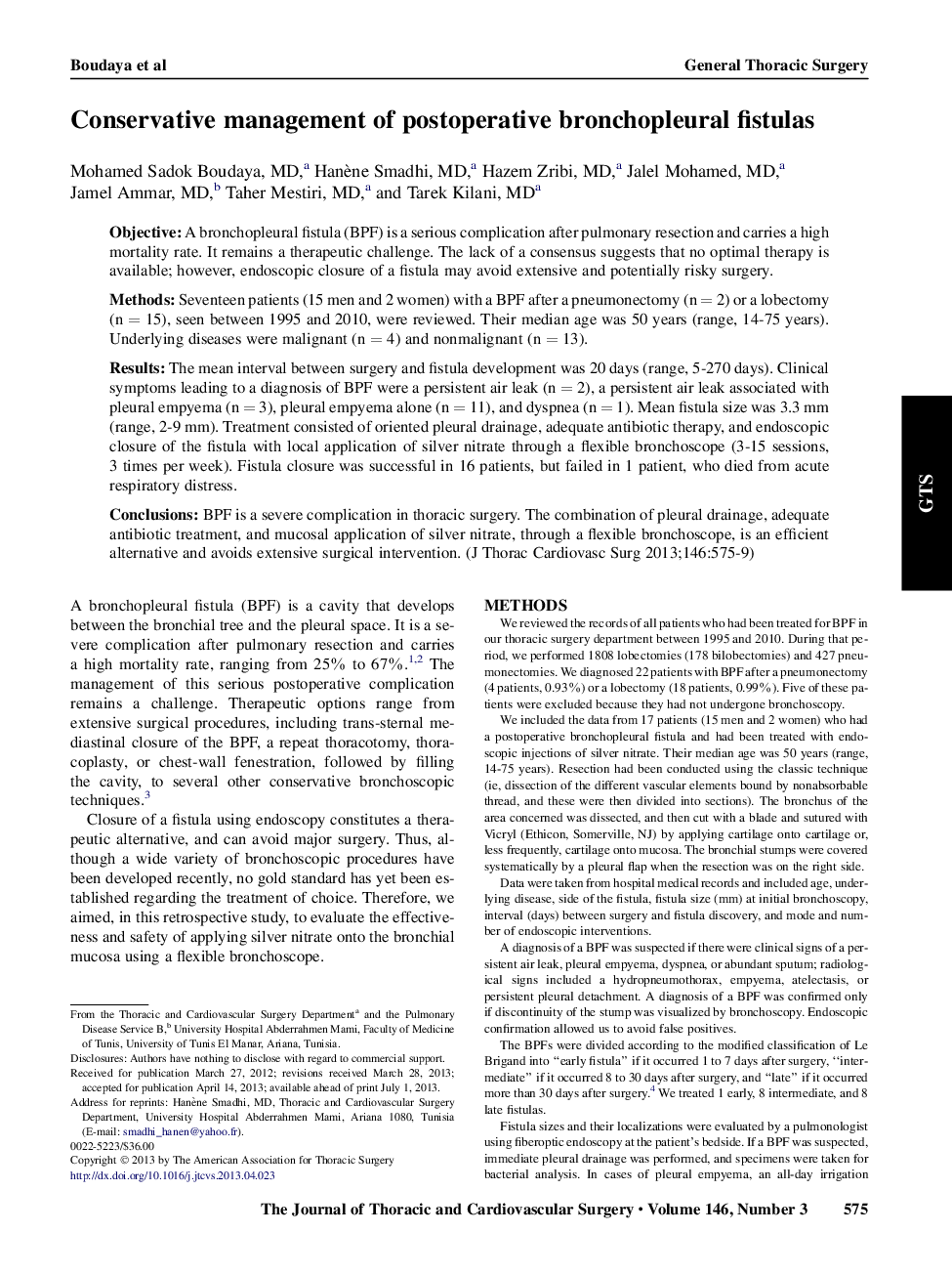 مدیریت محافظه کارانه فیستول برونکلوپرپلر پس از عمل 