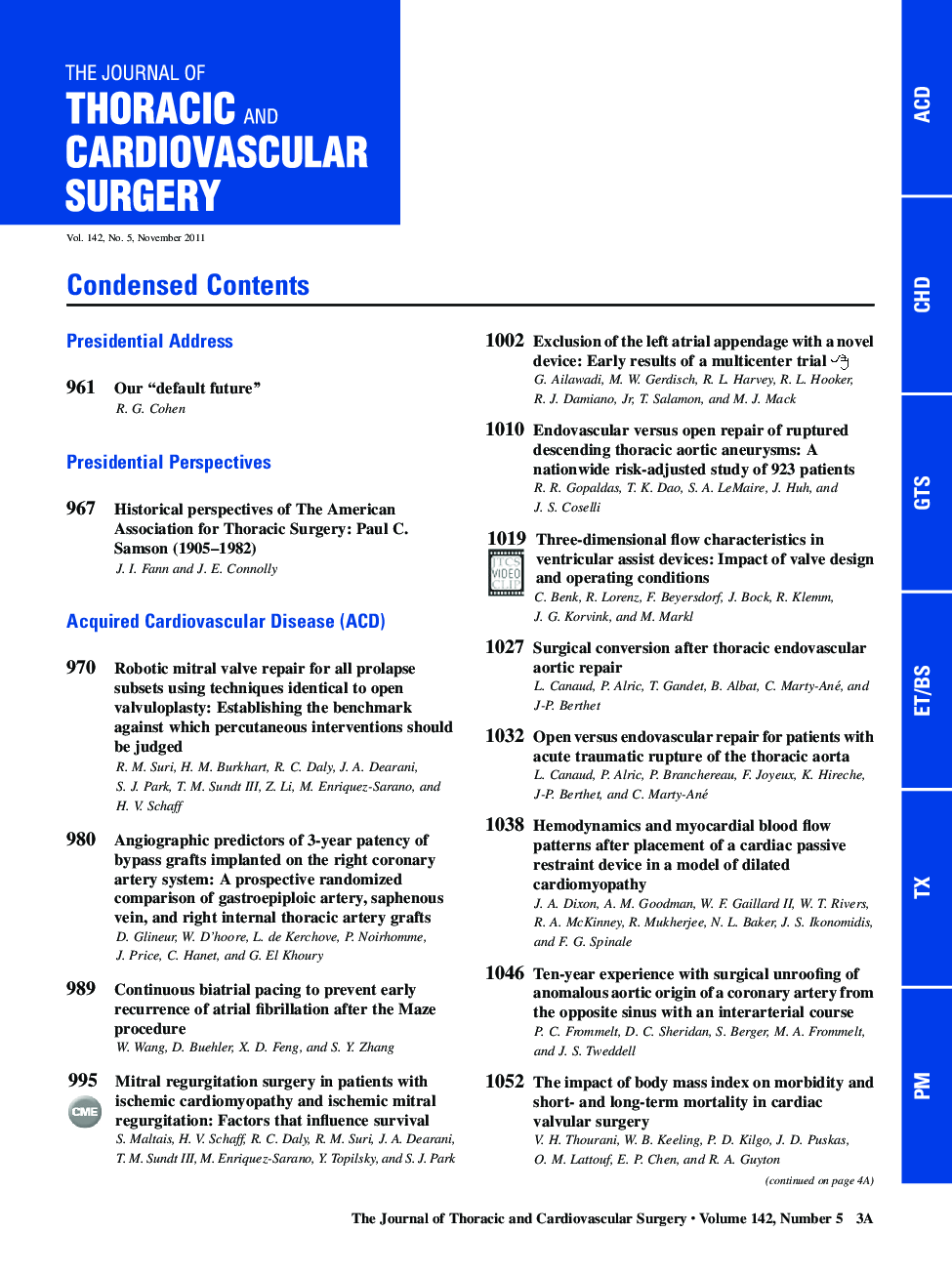 Condensed Contents