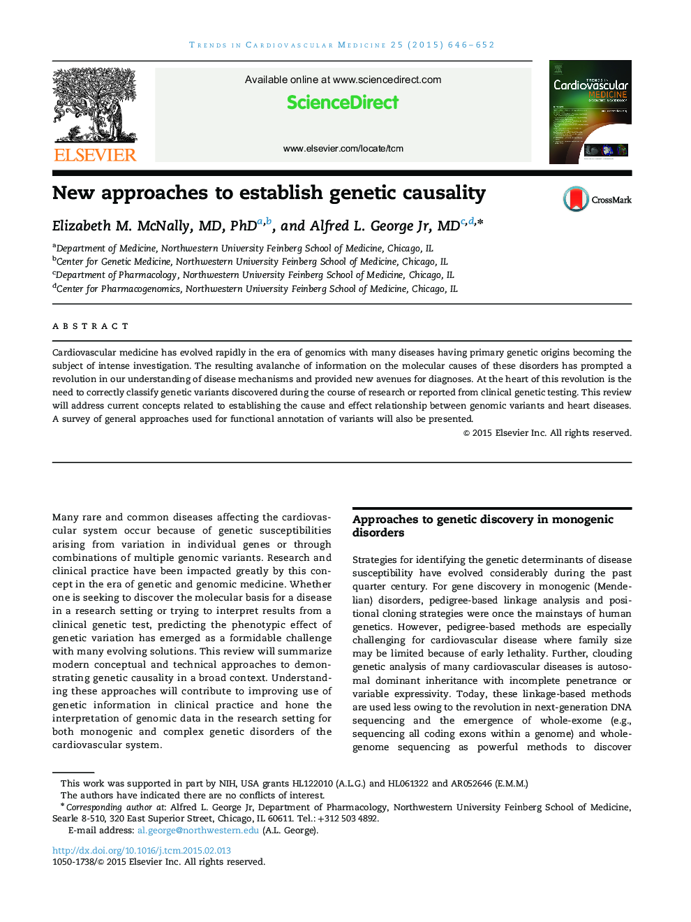 New approaches to establish genetic causality