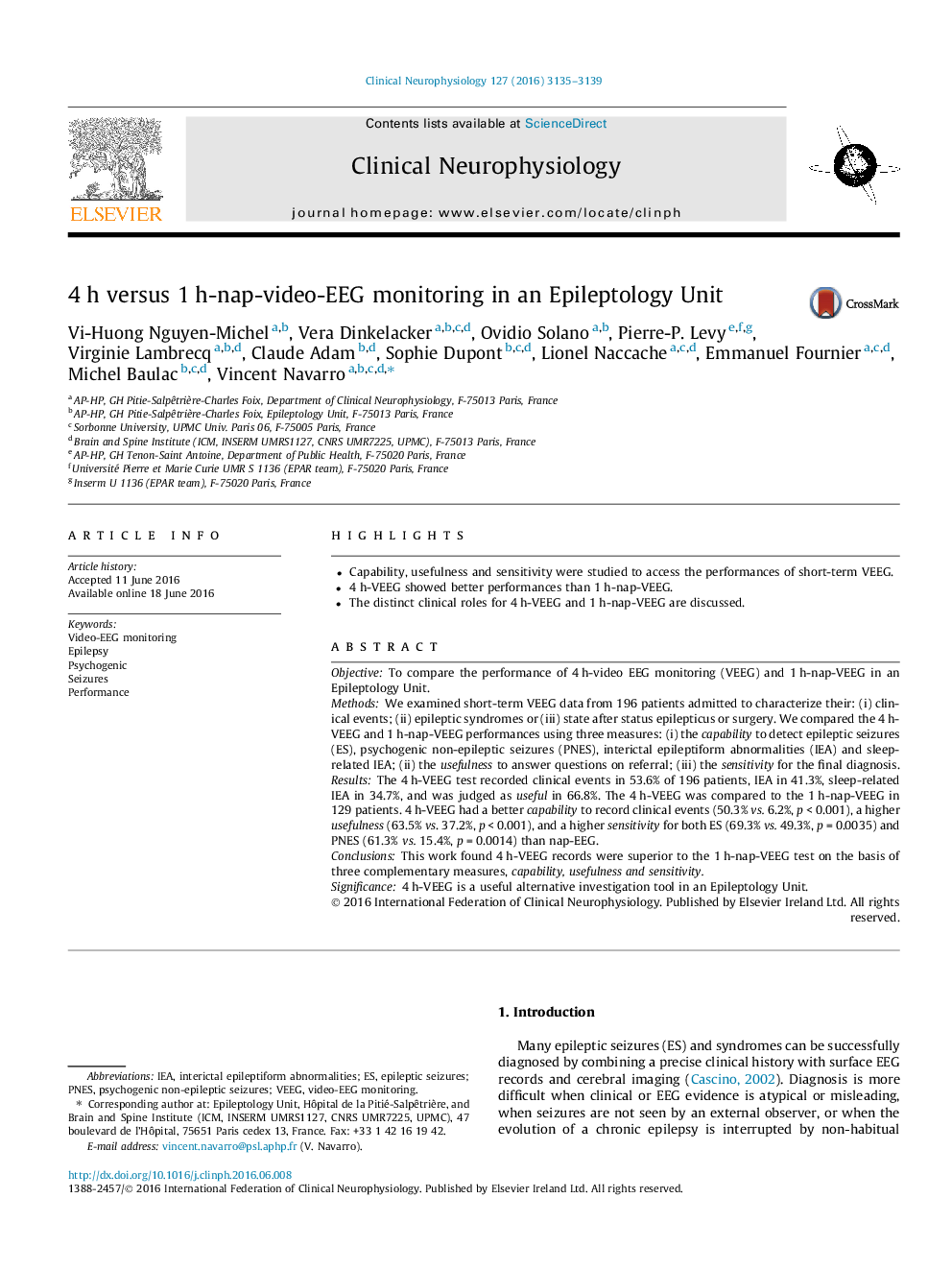 4 h versus 1 h-nap-video-EEG monitoring in an Epileptology Unit