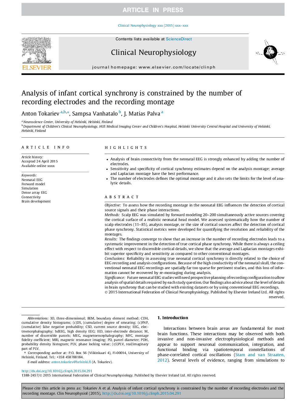 Analysis of infant cortical synchrony is constrained by the number of recording electrodes and the recording montage