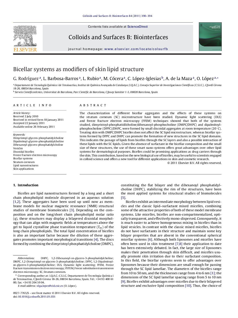 Bicellar systems as modifiers of skin lipid structure