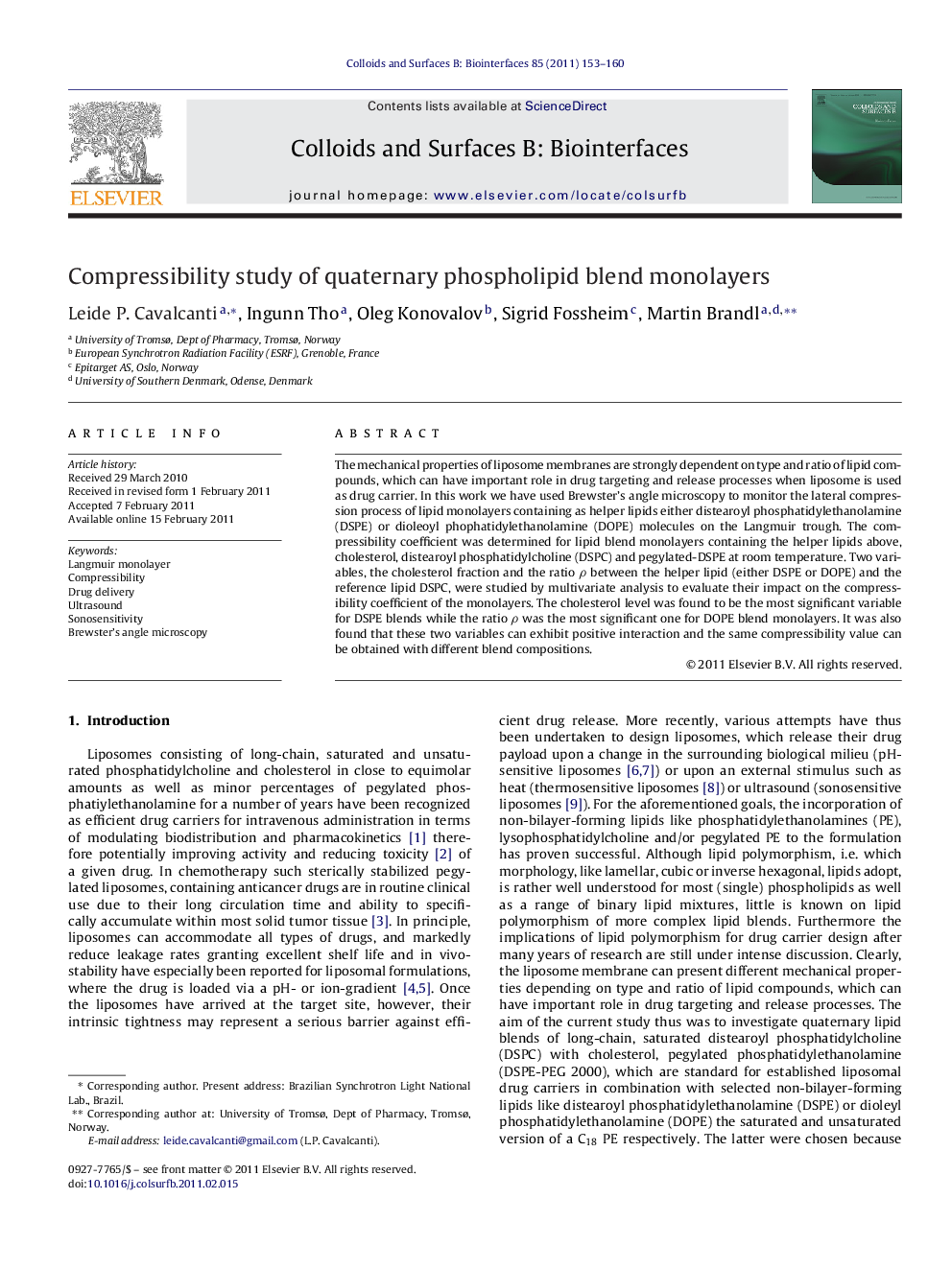 Compressibility study of quaternary phospholipid blend monolayers