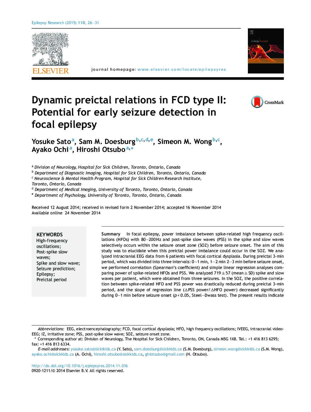 Dynamic preictal relations in FCD type II: Potential for early seizure detection in focal epilepsy