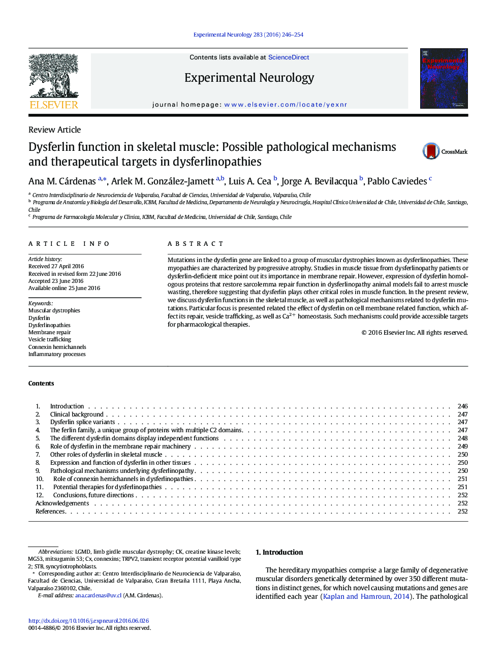 عملکرد دیسفرلین در عضلات اسکلتی: مکانیسم های پاتولوژیک و اهداف درمانی در دیسفرلینوپاتی ها 