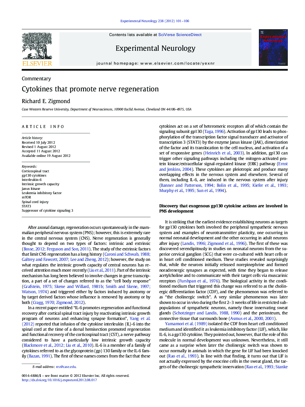 Cytokines that promote nerve regeneration