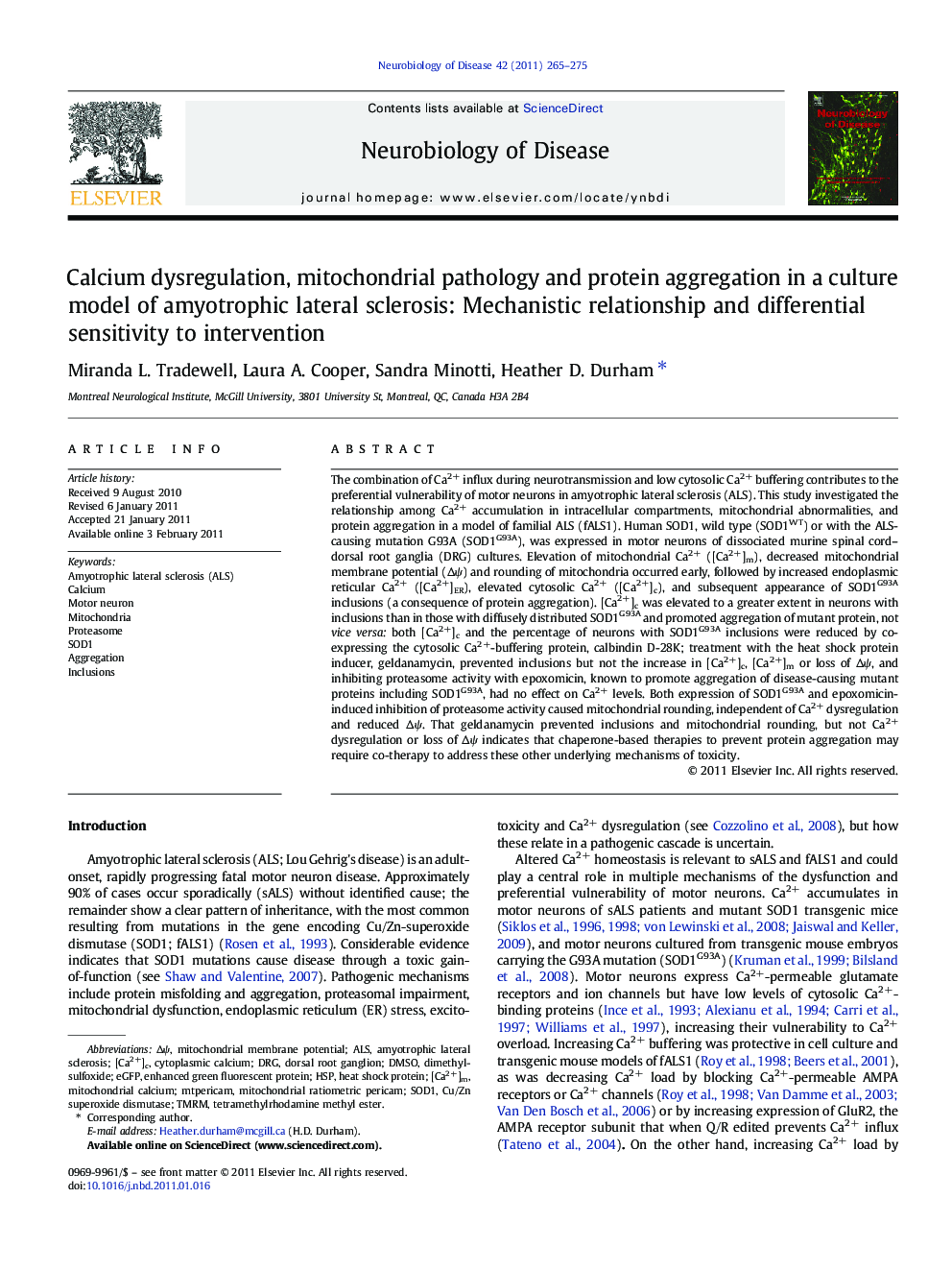 Calcium dysregulation, mitochondrial pathology and protein aggregation in a culture model of amyotrophic lateral sclerosis: Mechanistic relationship and differential sensitivity to intervention