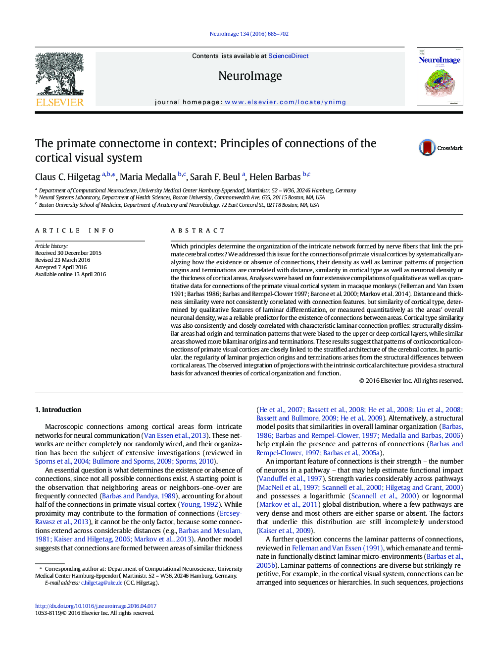 The primate connectome in context: Principles of connections of the cortical visual system