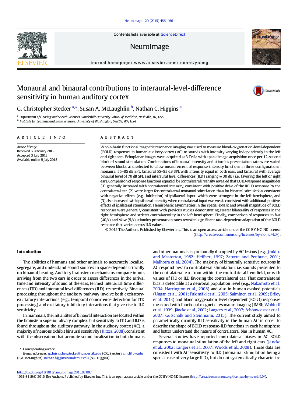 Monaural and binaural contributions to interaural-level-difference sensitivity in human auditory cortex