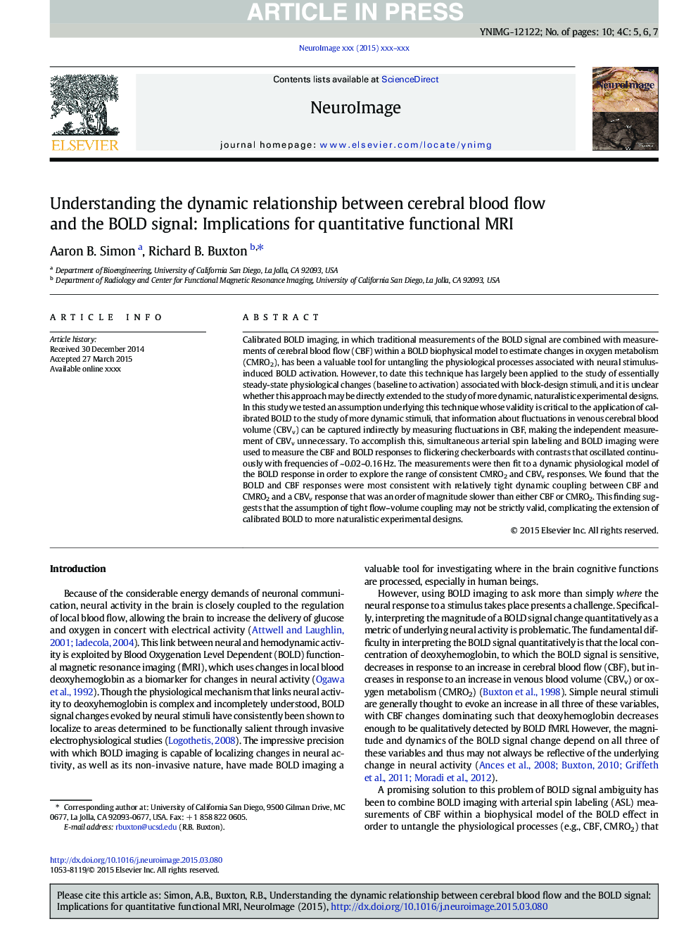 Understanding the dynamic relationship between cerebral blood flow and the BOLD signal: Implications for quantitative functional MRI