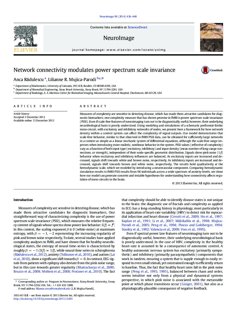 Network connectivity modulates power spectrum scale invariance