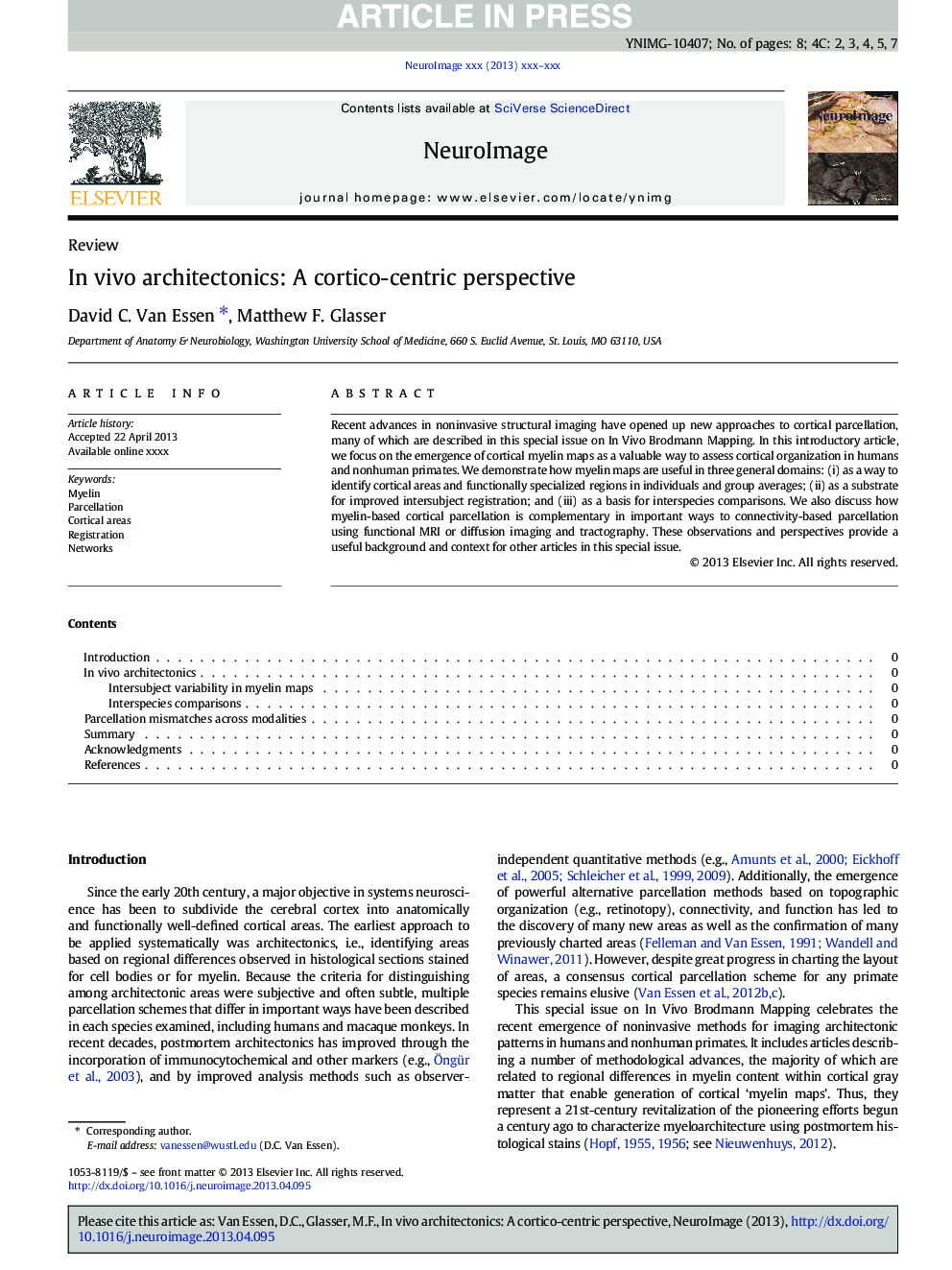 In vivo architectonics: A cortico-centric perspective