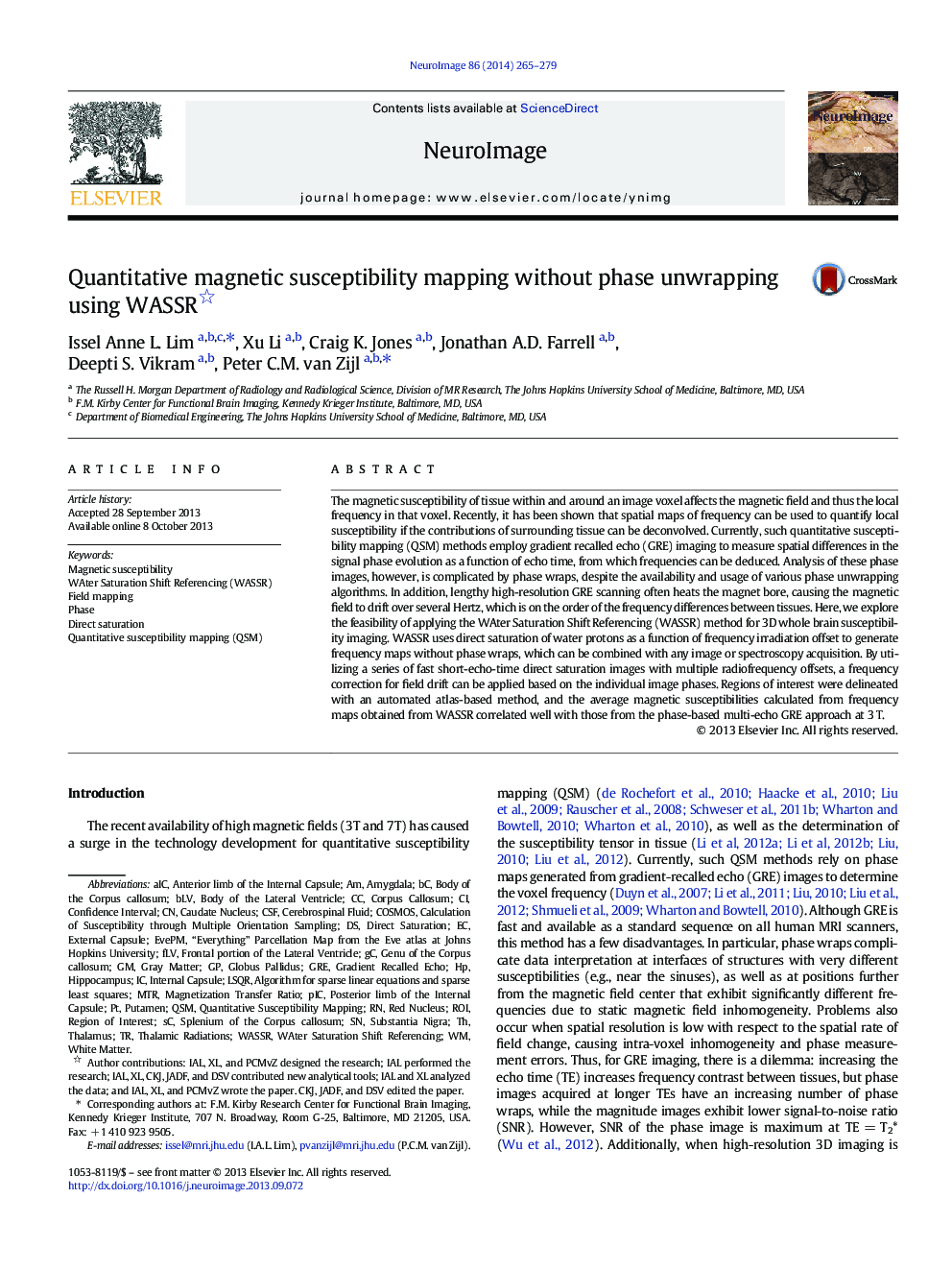 Quantitative magnetic susceptibility mapping without phase unwrapping using WASSR
