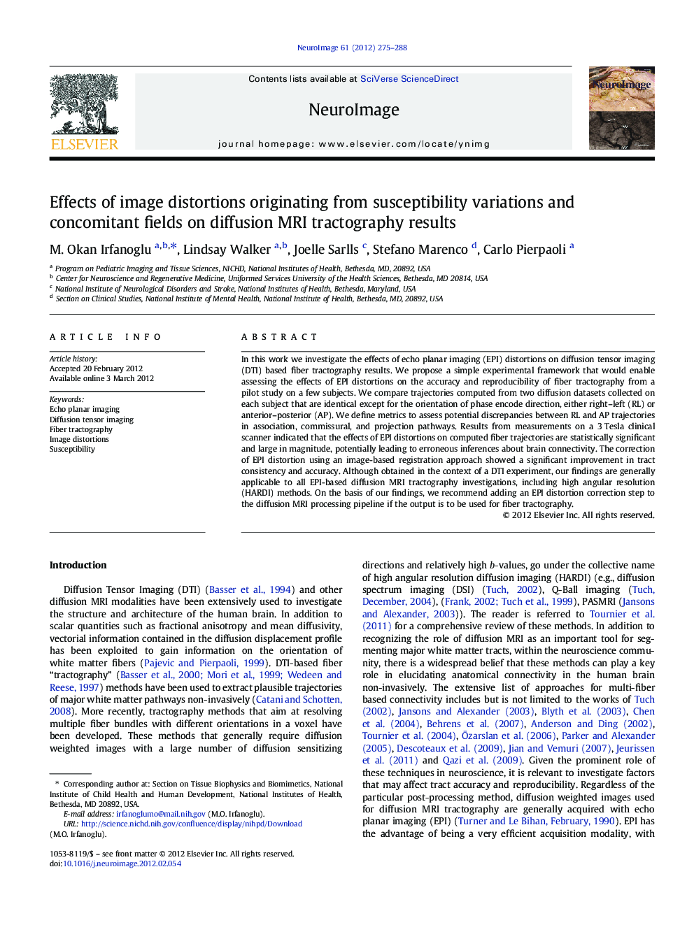 Effects of image distortions originating from susceptibility variations and concomitant fields on diffusion MRI tractography results