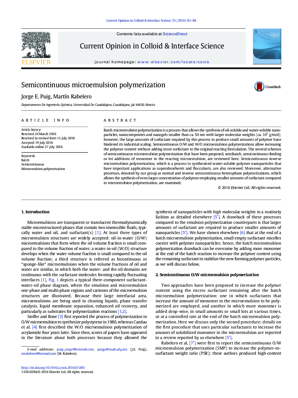 Semicontinuous microemulsion polymerization