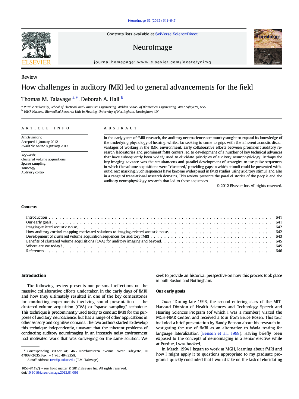 ReviewHow challenges in auditory fMRI led to general advancements for the field