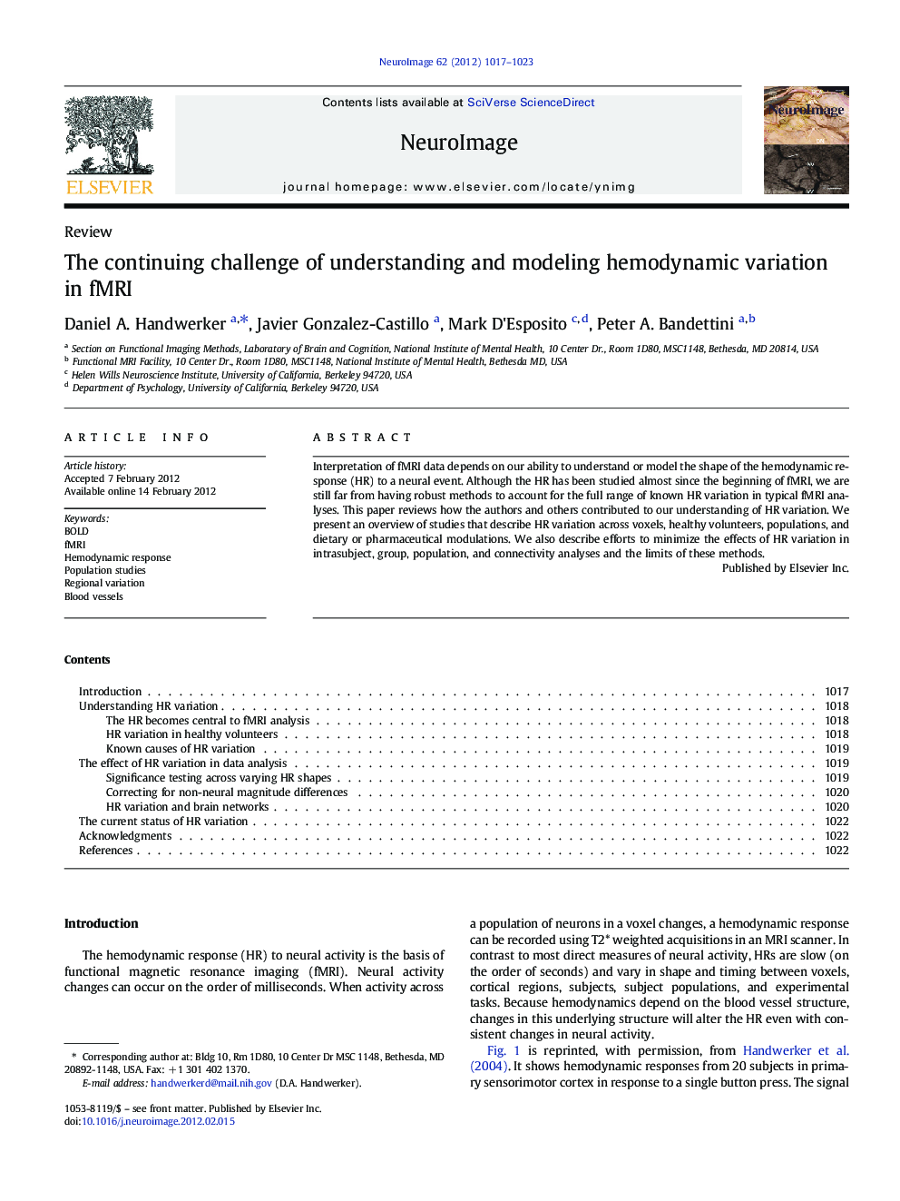 The continuing challenge of understanding and modeling hemodynamic variation in fMRI