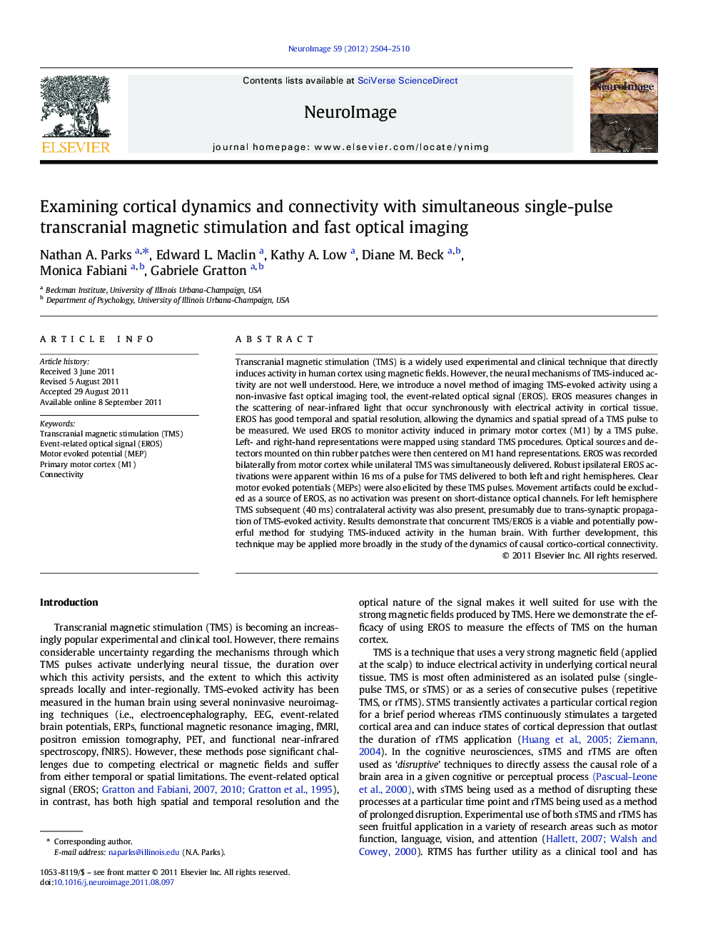 Examining cortical dynamics and connectivity with simultaneous single-pulse transcranial magnetic stimulation and fast optical imaging