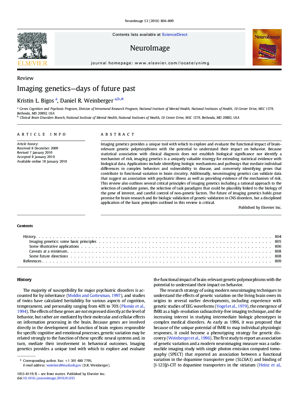 Imaging genetics-days of future past