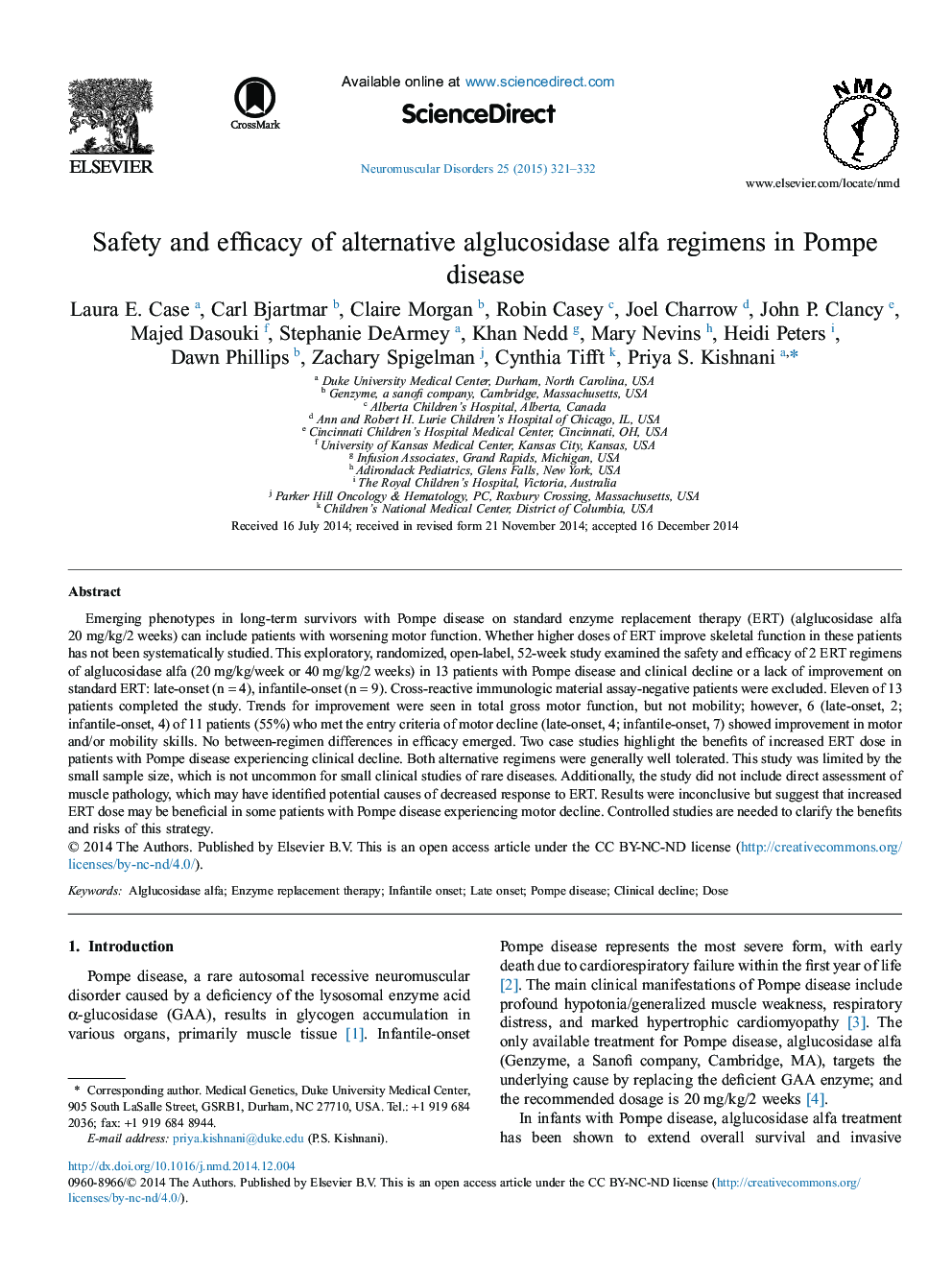 Safety and efficacy of alternative alglucosidase alfa regimens in Pompe disease