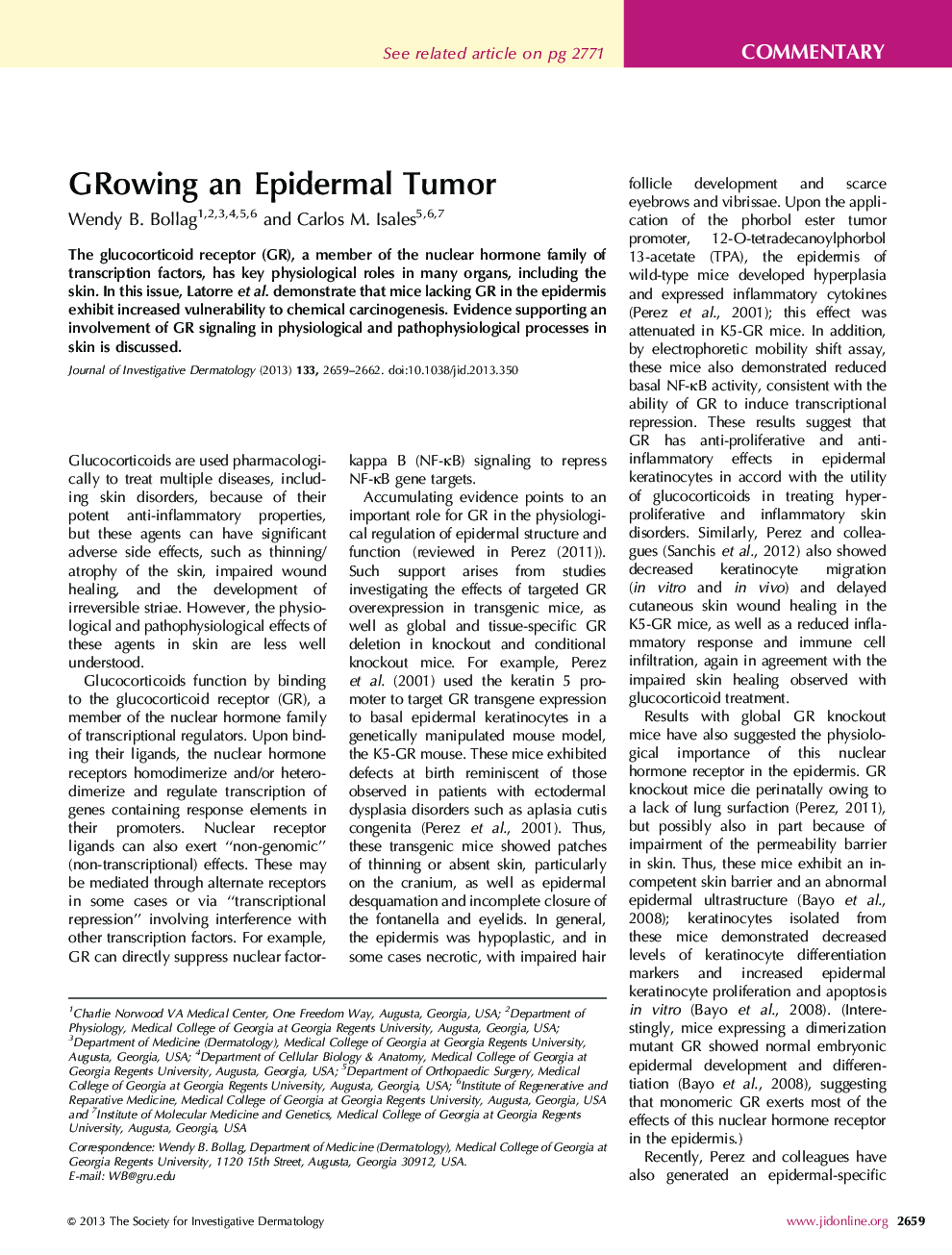 GRowing an Epidermal Tumor