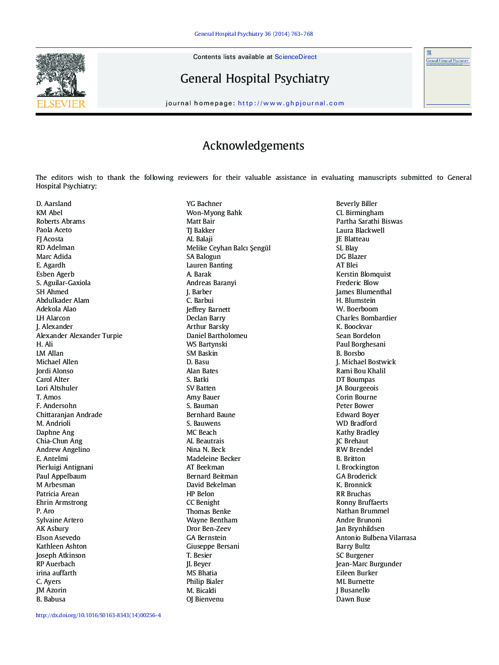 Acknowledgements