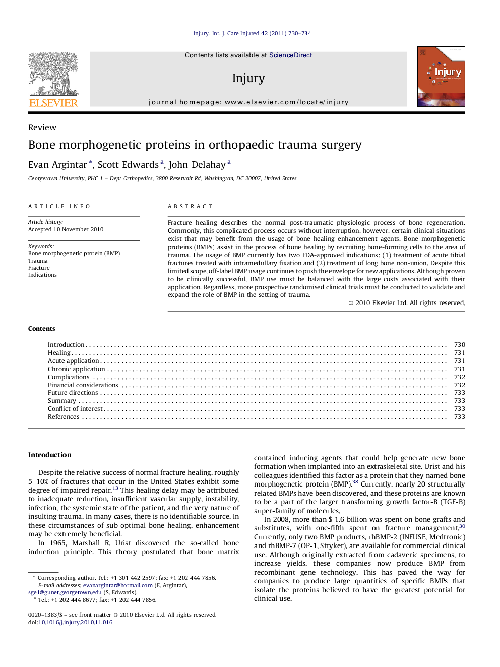 Bone morphogenetic proteins in orthopaedic trauma surgery