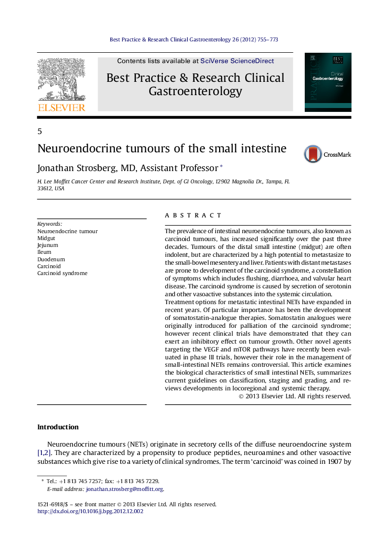 5Neuroendocrine tumours of the small intestine