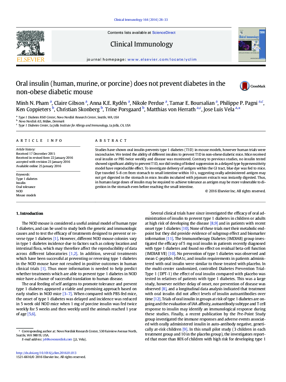 Oral insulin (human, murine, or porcine) does not prevent diabetes in the non-obese diabetic mouse