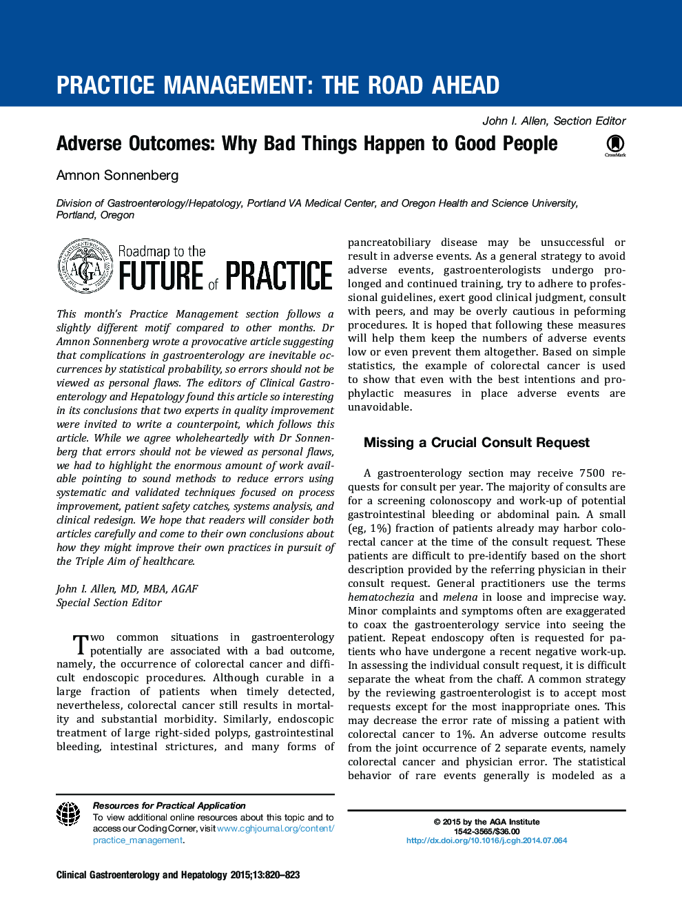 Adverse Outcomes: Why Bad Things Happen to Good People