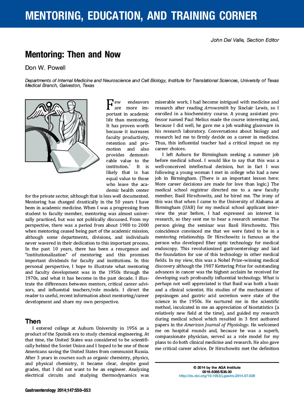 Mentoring: Then and Now