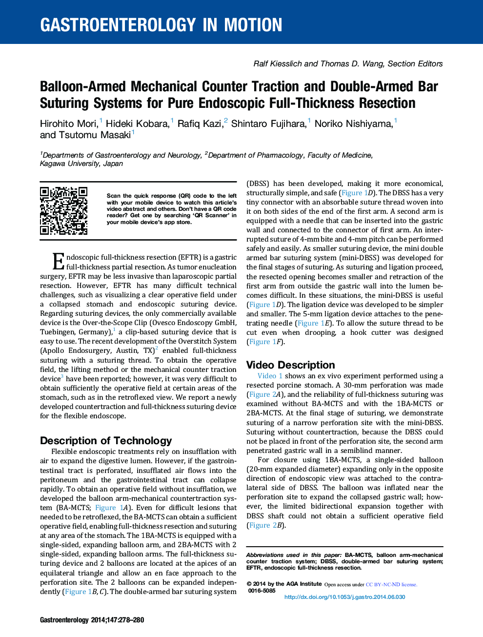 Balloon-Armed Mechanical Counter Traction and Double-Armed Bar Suturing Systems for Pure Endoscopic Full-Thickness Resection