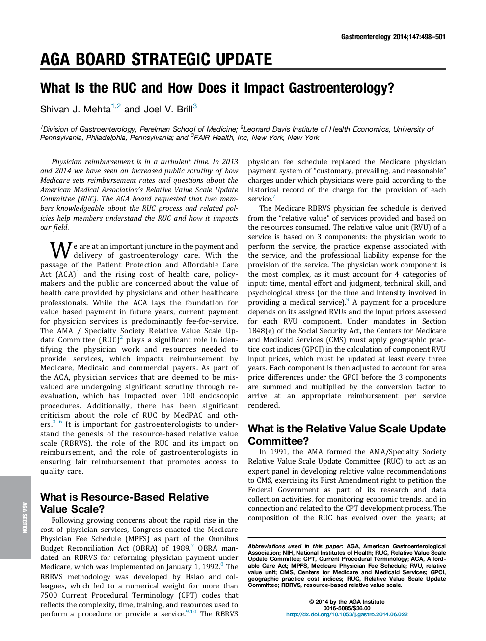 What Is the RUC and How Does it Impact Gastroenterology?