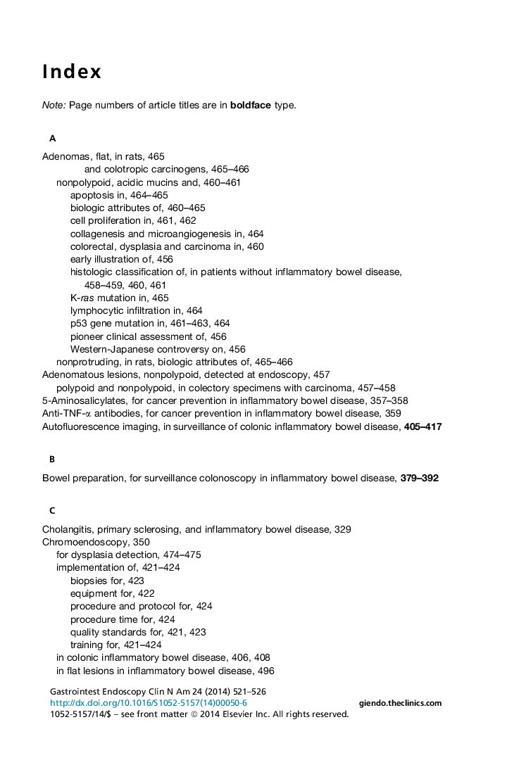 عکس صفحه اول مقاله: Index Index