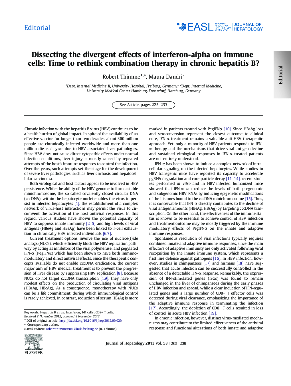 Dissecting the divergent effects of interferon-alpha on immune cells: Time to rethink combination therapy in chronic hepatitis B?